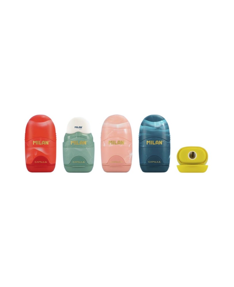 Afia com Borracha Milan Capsule Sortido