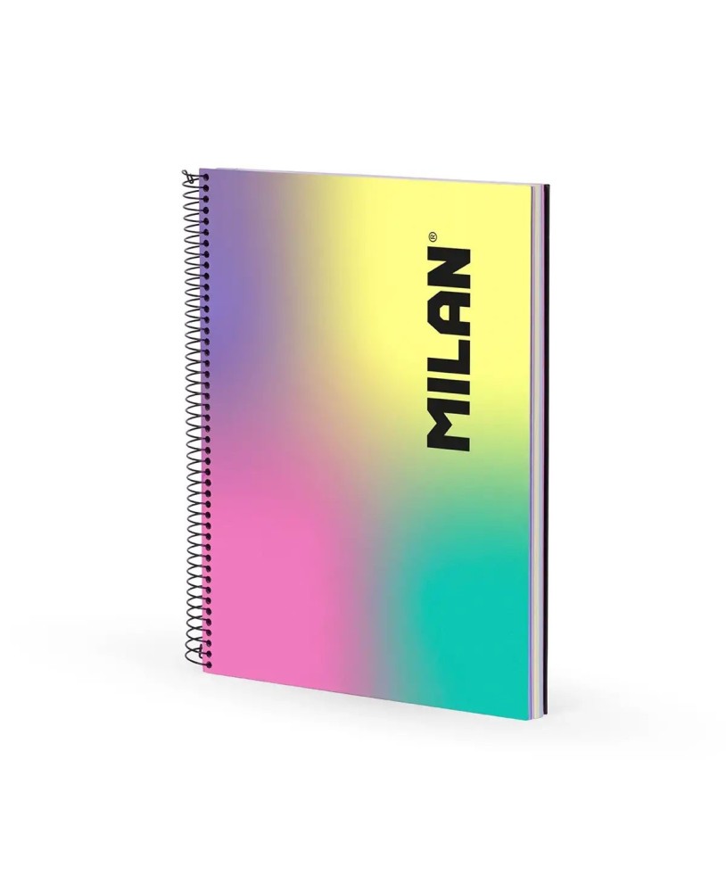 Caderno A4 Capa Dura Espiral Milan Sunset Pautado 120 Folhas 95g