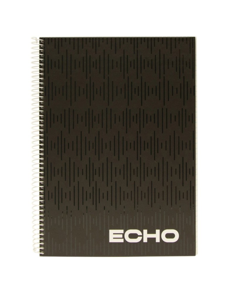 Caderno A4 Capa Dura Espiral Ancor Echo Quadriculado 80 Folhas 90g