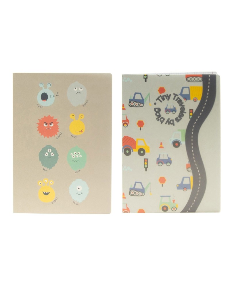 Caderno A4 Capa Plástica Agrafado Ancor B'Log Play Me Pautado 48 Folhas 90g