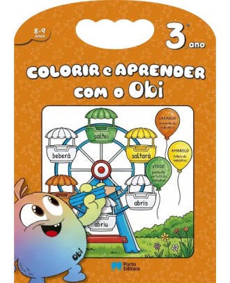 Colorir e Aprender com o Obi - 3.º ano 8-9 anos
