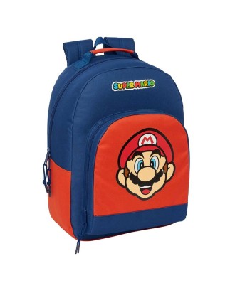 Mochila Super Mário Mamma Mia 42x32x15cm Adaptável a Trolley