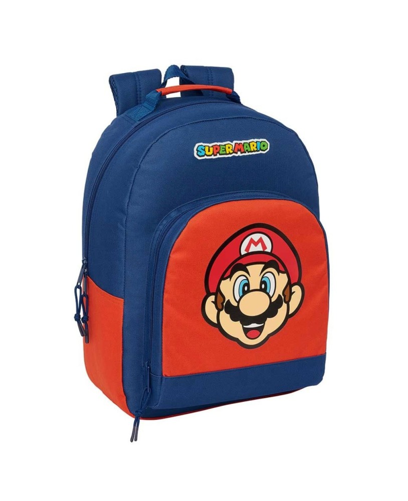 Mochila Super Mário Mamma Mia 42x32x15cm Adaptável a Trolley