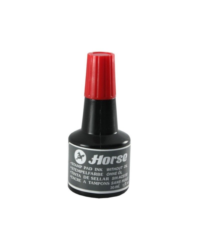 Tinta de Carimbo Vermelha 30ml Horse