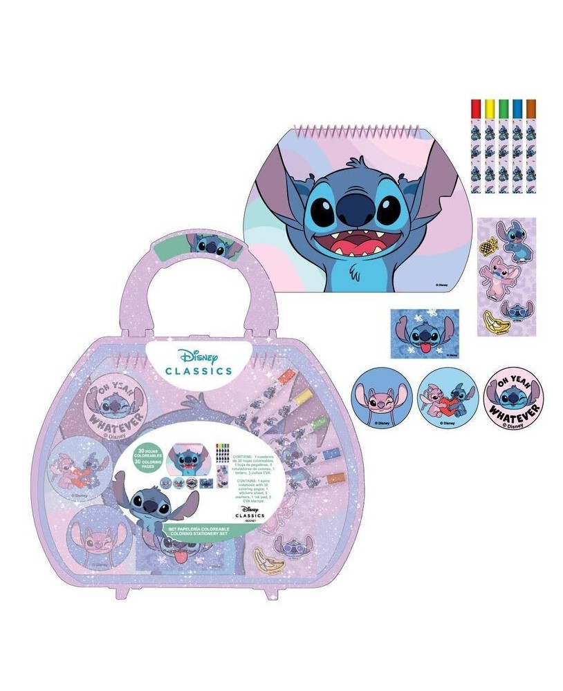 Malinha conjunto para colorir STITCH