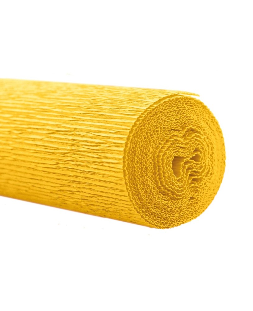 Papel Crepe Florist Werola 160g Amarelo 04 0,50x2,5m