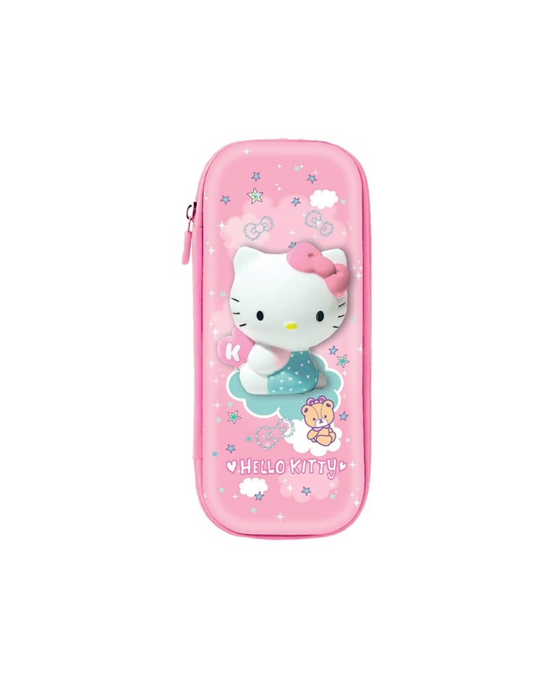Estojo Squishy Eva 3D Hello Kitty Pink