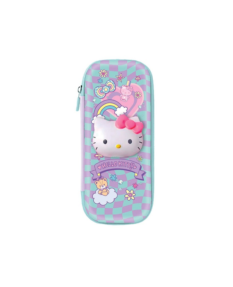 Estojo Squishy Eva 3D Hello Kitty Colorful