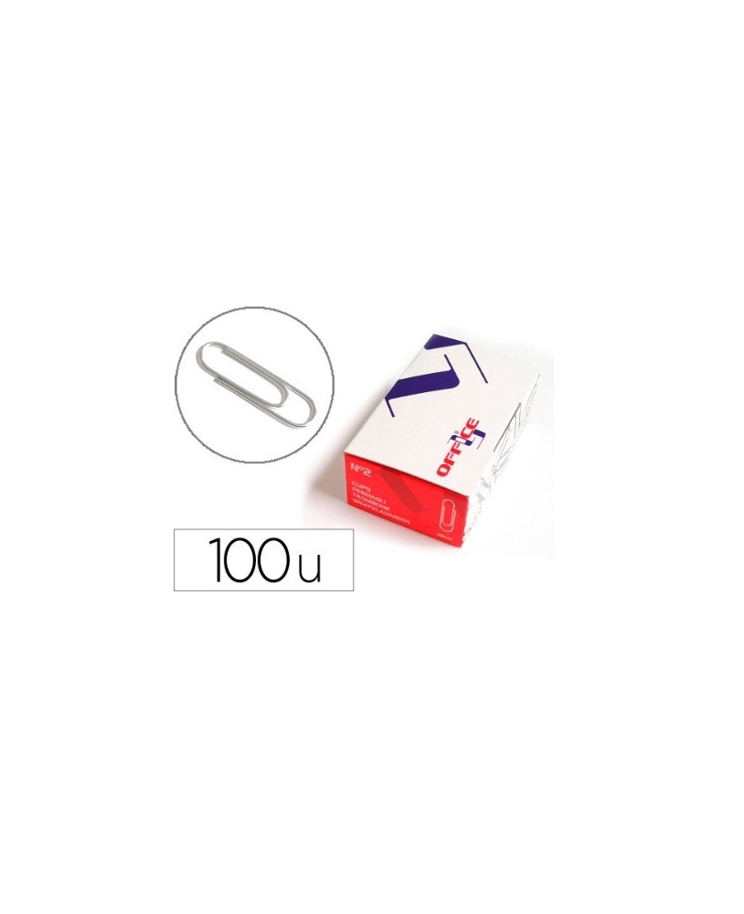 Clips Lismania L-Office N.º2 28 mm Caixa de 100 Unidades