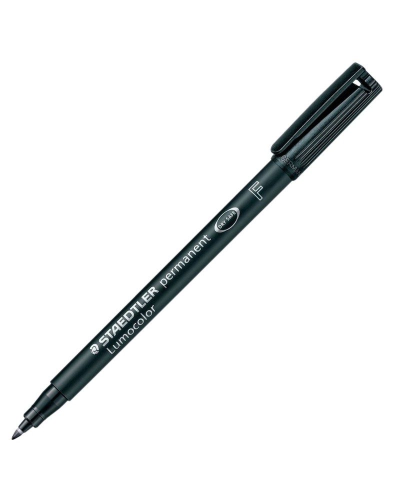 Marcador Universal Permanente Staedtler Lumocolor 318 F 0,6mm Preto 9