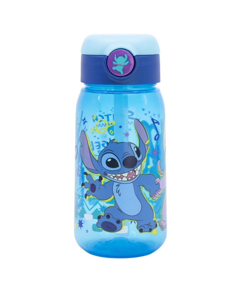 Garrafa Active com Palhinha Disney Stitch Drawing 510ml