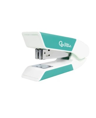 Agrafador Liderpapel Plástico Cores Sortidas Agrafes 24/6 22/6 Capacidade 20 Folhas Oferta de uma Caixa de Agrafes.