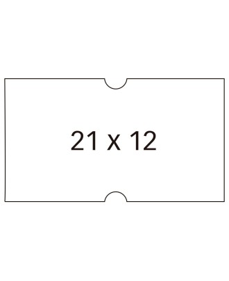 Etiquetas para Etiquetadora Removíveis Apli 21x12mm Branco 6 rolos - 1000 Unidades