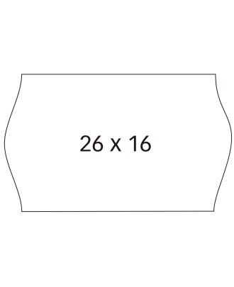 Etiquetas para Etiquetadora Removíveis Apli 26x16mm Branco 6 rolos - 1000 Unidades 100923