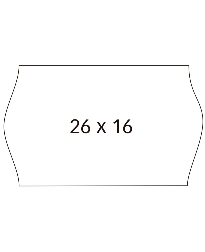 Etiquetas para Etiquetadora Removíveis Apli 26x16mm Branco 6 rolos - 1000 Unidades 100923