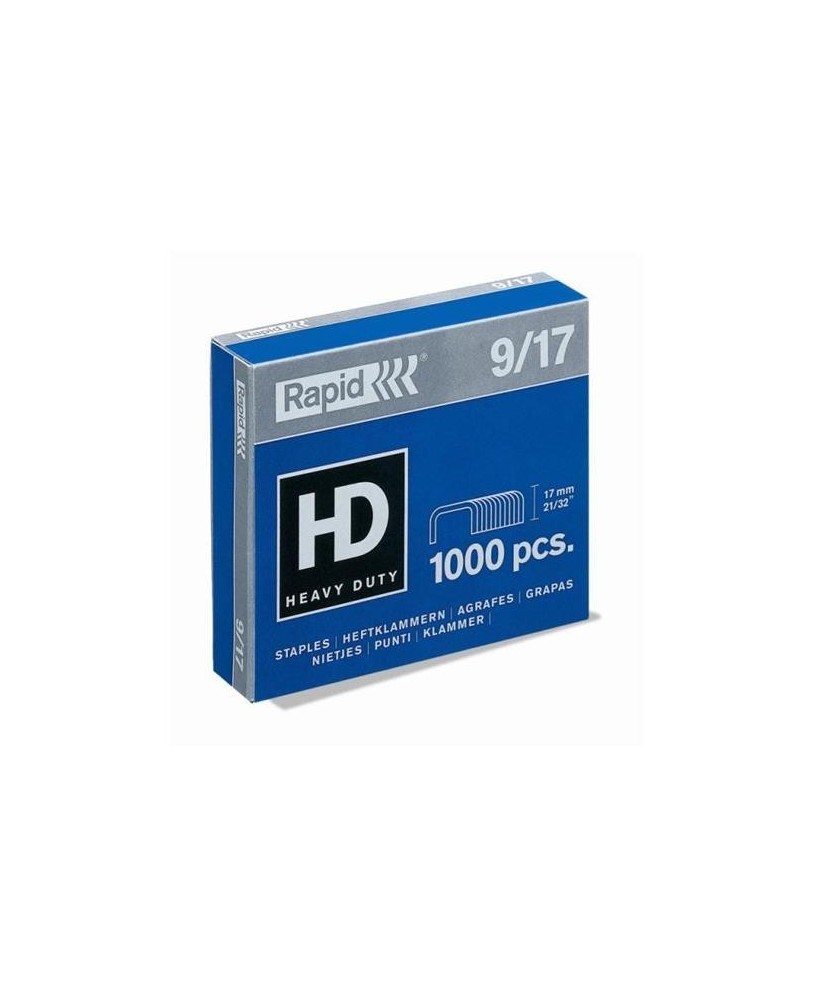 Agrafes Rapid 9/17 - Caixa com 1000 Unidades