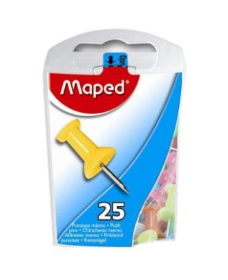 Caixa Pins Cores Sortidas - 25 Unidades