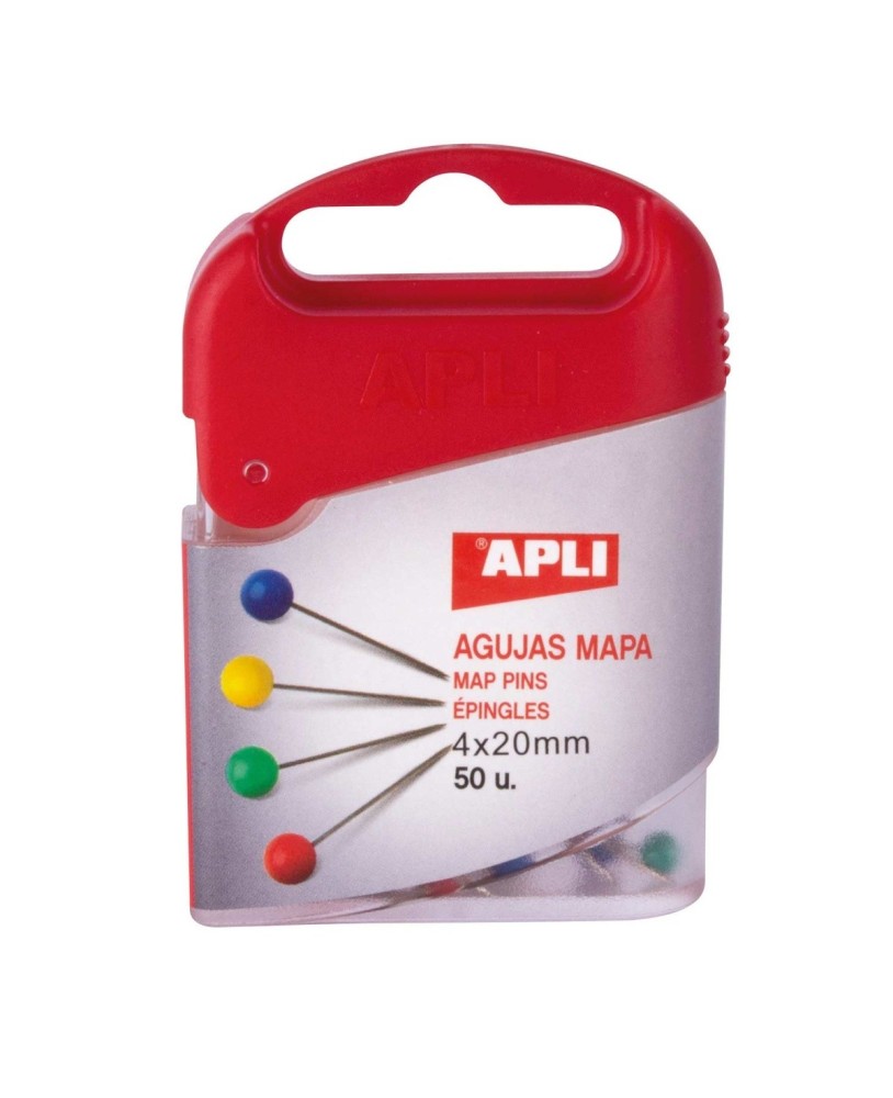 Alfinetes de Sinalização 4 Cores APLI - 50 Unidades