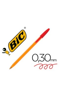 Esferográfica Bic Cristal Fine Laranja Vermelha