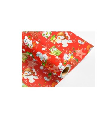 Rolo Papel Fantasia Liderpapel Natal Largura 70 cm Comprimento 2 mt Gramagem 60Gr