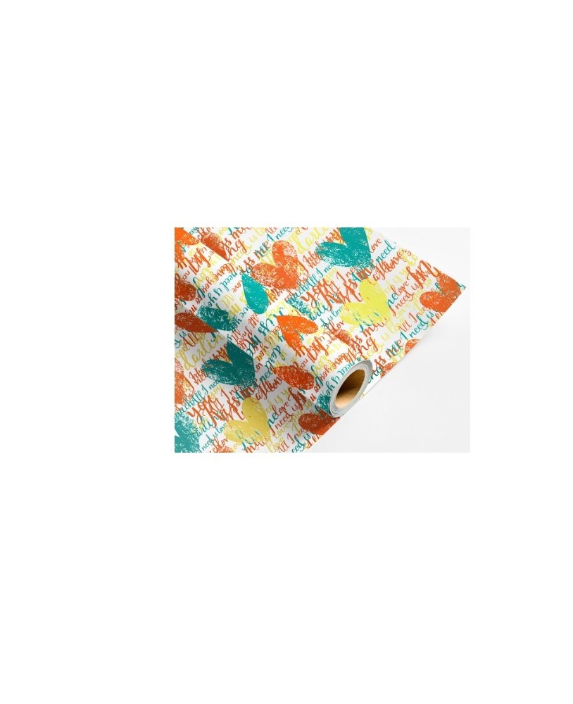 Rolo Papel Fantasia Liderpapel Largura 70 cm Comprimento 2 mt Gramagem 60Gr