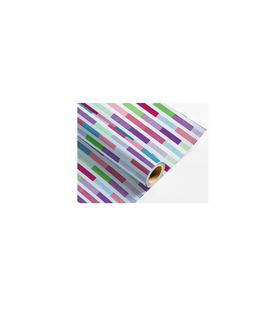 Rolo Papel Fantasia Liderpapel Largura 70 cm Comprimento 2 mt Gramagem 60Gr