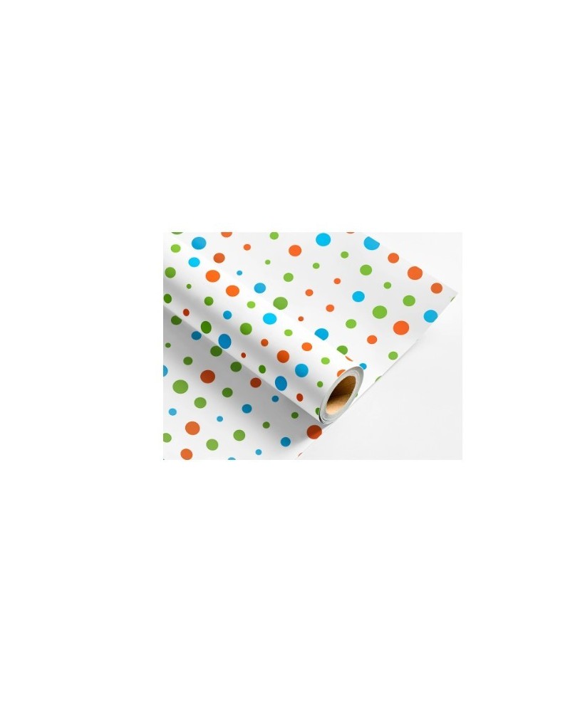 Rolo Papel Fantasia Liderpapel Largura 70 cm Comprimento 2 mt Gramagem 60Gr