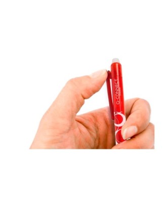 Esferográfica Q-Connect Retrátil Apagável 0,7 mm Vermelho