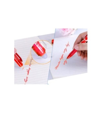 Esferográfica Q-Connect Retrátil Apagável 0,7 mm Vermelho