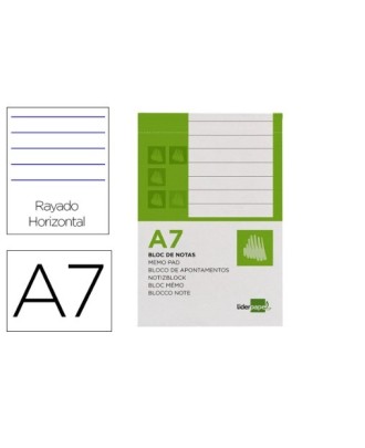 Bloco de Notas Liderpapel A7 80 Folhas Pautado