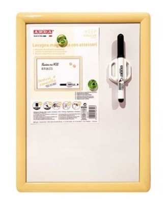Quadro Branco Magnético 29x39cm Arda Keep Colour Amarelo Pastel