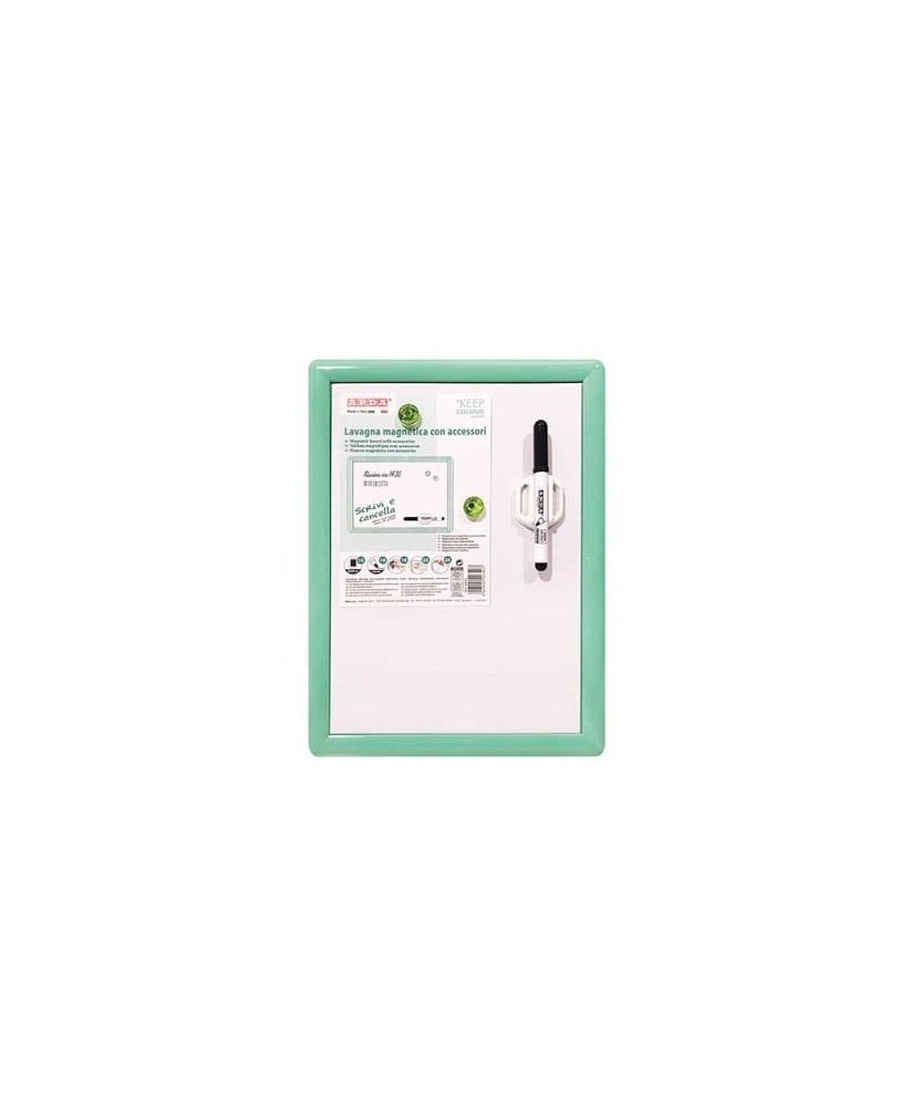 Quadro Branco Magnético 29x39cm Arda Keep Colour Verde Pastel