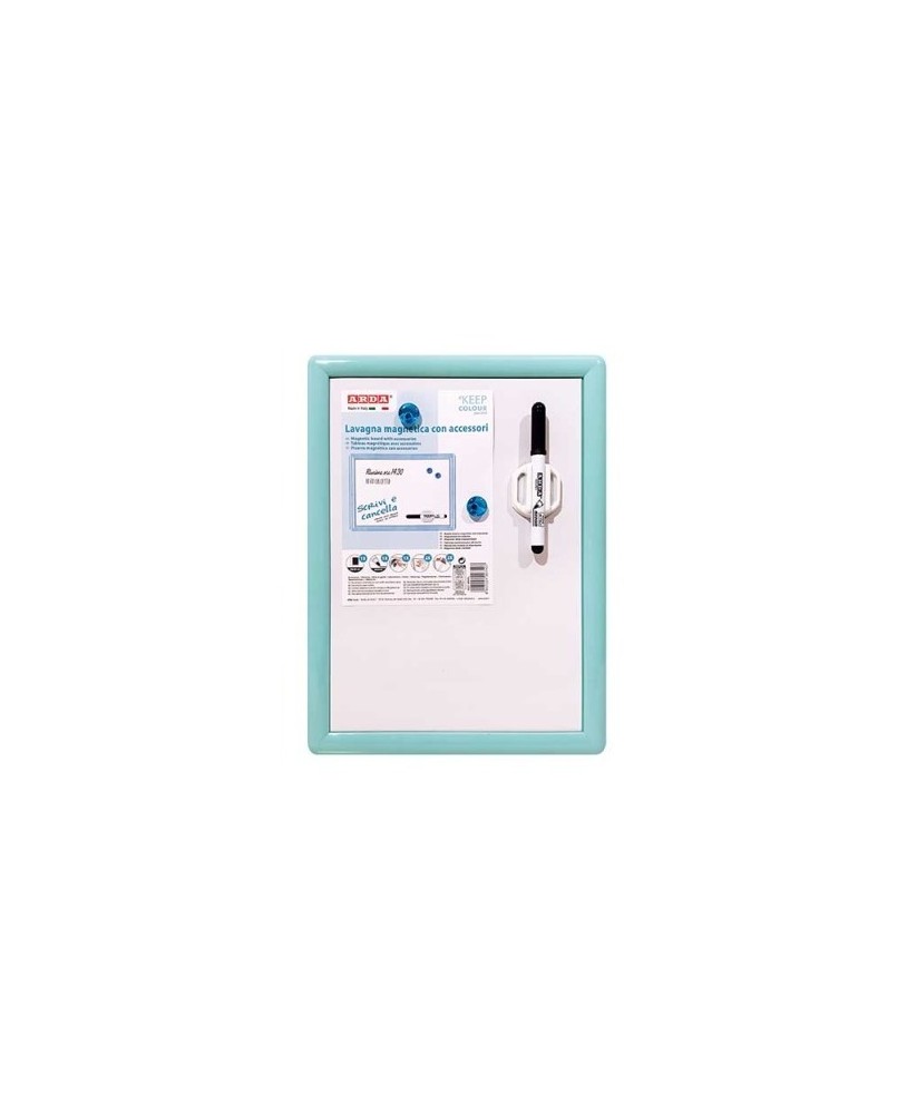 Quadro Branco Magnético 29x39cm Arda Keep Colour Azul Pastel