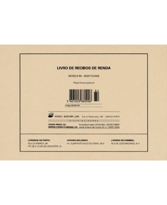 Livro de Recibos de Renda - Modelo 90 - Autocopiativo -  25/25 Folhas