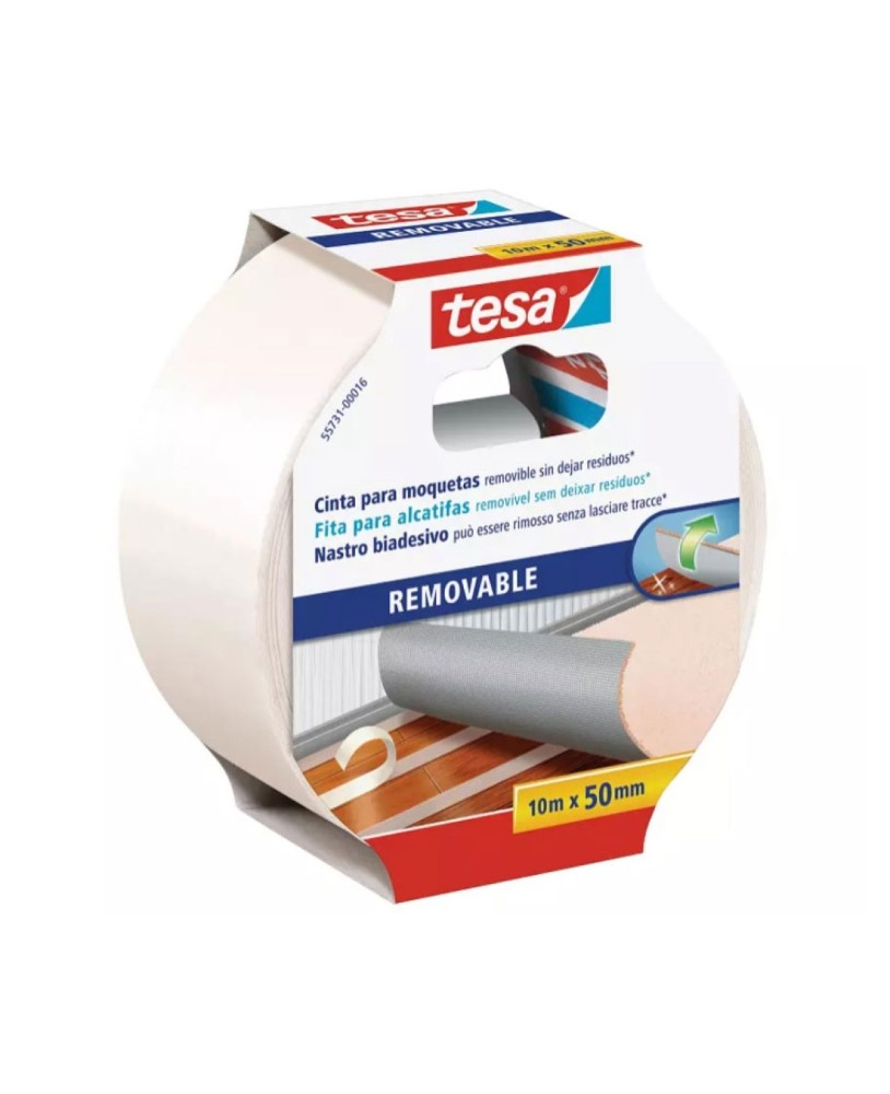 Fita Bi-Adesiva para Alcatifas 10mx50mm Removível Tesa Fix 55731