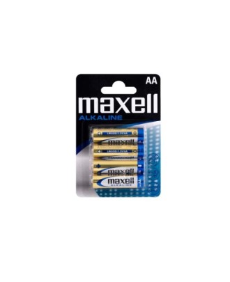 Pilha Maxell Alcalina 1.5 v Tipo AA LR06 Blister de 4 Unidades