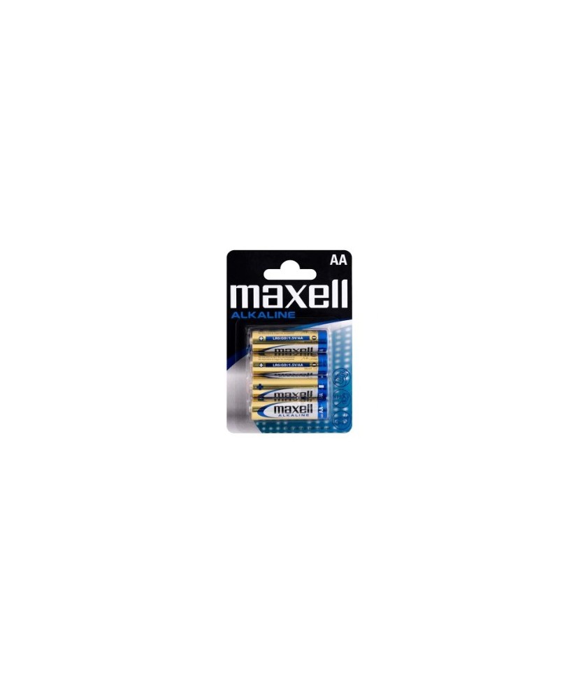 Pilha Maxell Alcalina 1.5 v Tipo AA LR06 Blister de 4 Unidades