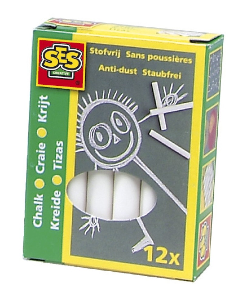 Giz Branco 12 Unidades Ses Creativ