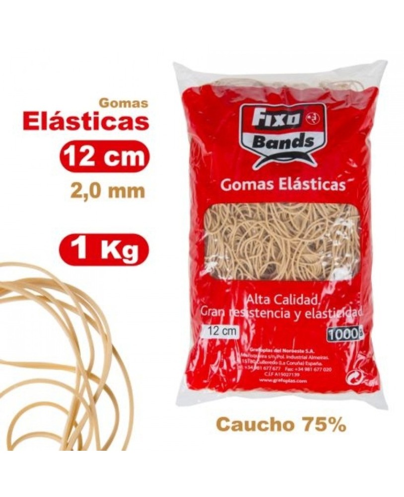 Saco de Elásticos Fixo nº12 Fixo 2mm x 12cm