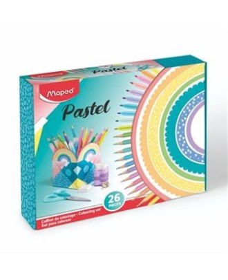 Conjunto Escolar Maped Pastel 26 Pecas