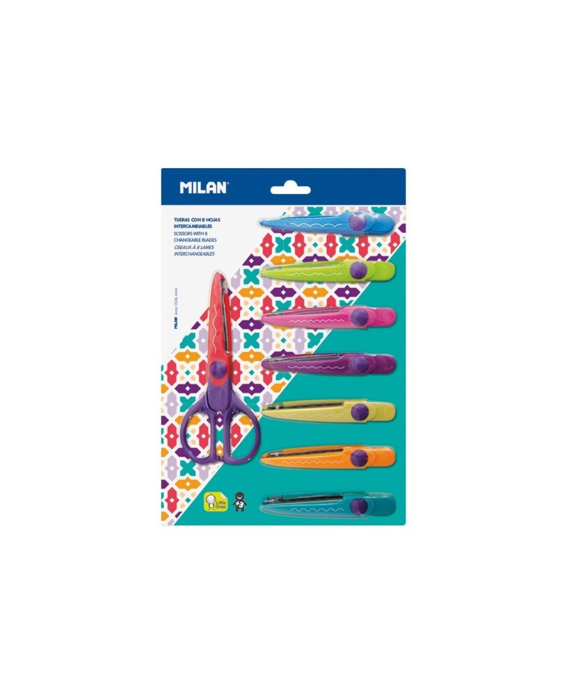 Conjunto de Tesouras de Recortes Milan C/8
