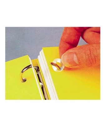 Argolas Autoadesiva Liderpapel Brancas Bolsa com 5 Folhas