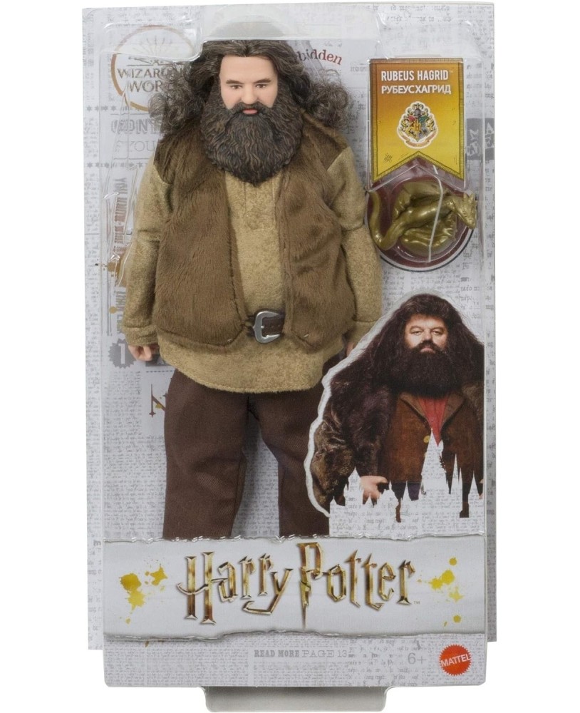 Boneco colecionável detalhado de Rúbeo Hagrid de Harry Potter