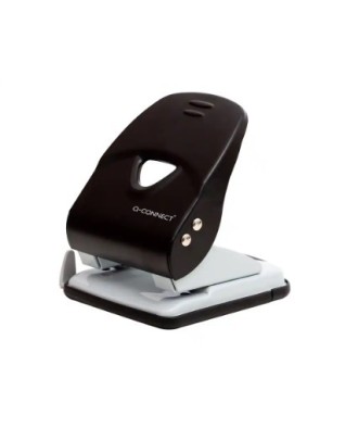 Furador Q-Connect 2 Furos Preto Abertura 3,5 mm Capacidade 40 Folhas