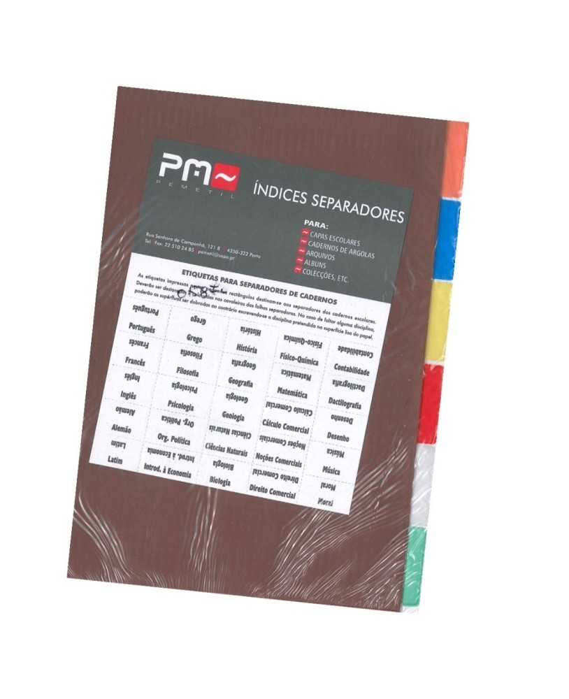Índice Separadores 14-P 6 Divisórias