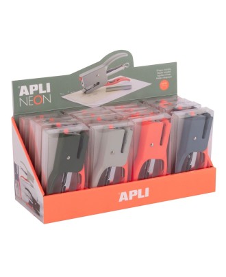 Agrafador Alicate Apli Neon Nº10 12 Folhas