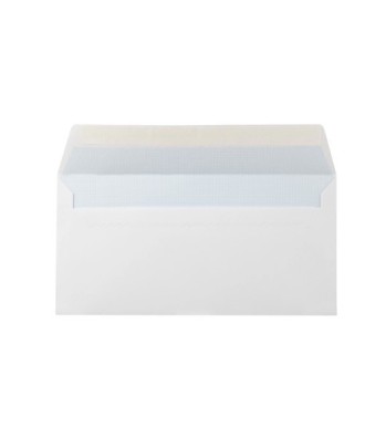 Envelope Branco 110x220 mm Tira de Silicone
